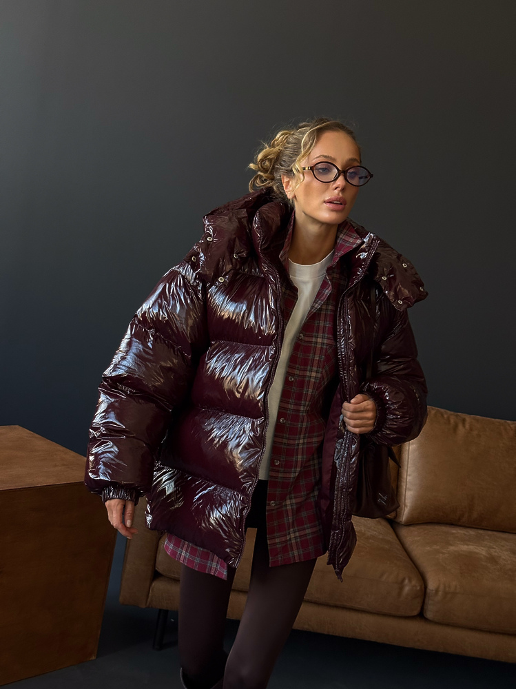 Jacket BARNY color glossy wine