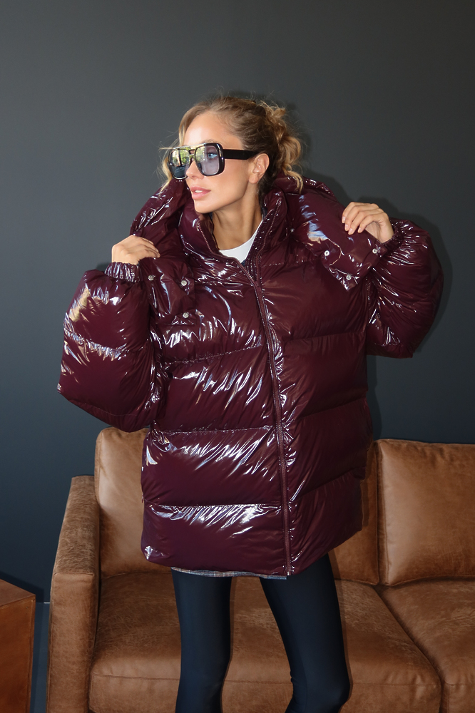 Jacket BARNY color glossy burgundy