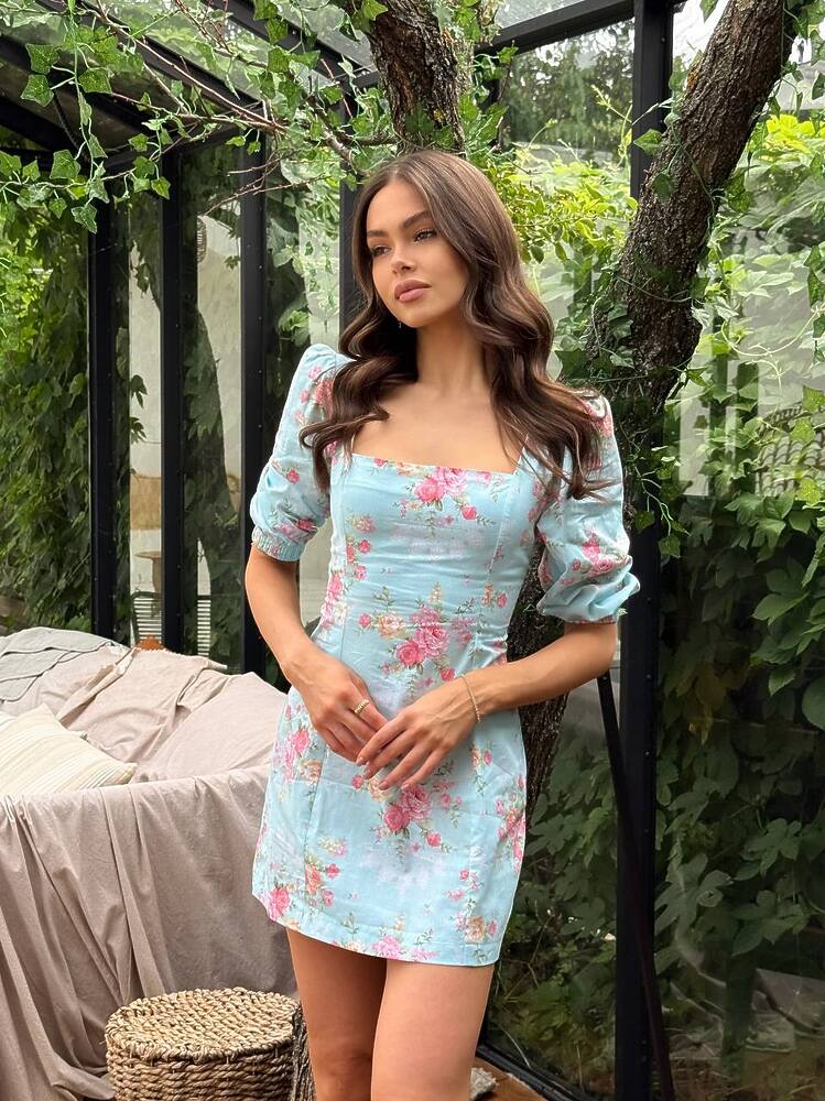 Платье MELISA цвет аквамарин