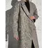 Демісезонне двобортне жіноче пальто BALENCIAGA з напівшерсті пальтова тканини на підкладці колір ялинка Беж 