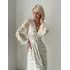 Шифонова сукня VIOLA міді з квітковим принтом та V-подібним вирізом розмір 42-46 квіти на білому